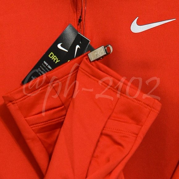 Nike Dri-FIT Men's 1/2-Zip Running Top RED - Picture 6 of 8